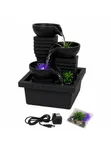 Elegant Modern Black Tabletop Water Fountain - 2
