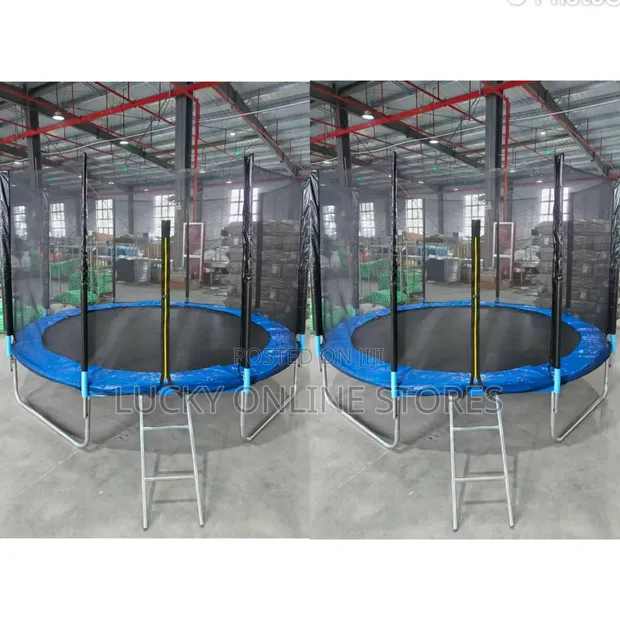 10ft Trampoline with Safety Net - 1