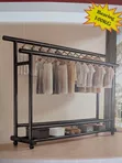 Brand New Double Pole Clothes Storage Rack - 1