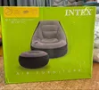 Inflatable Air Chair with Leg Rest and Pump - 1