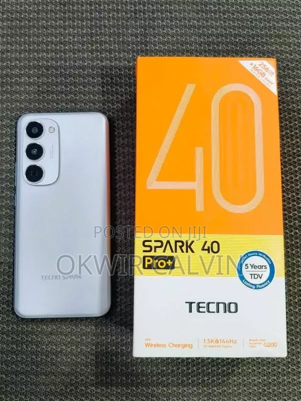 New Tecno Spark 40 Pro+ 256GB Silver - 1