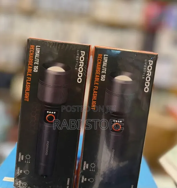 Porodo Lumalite Rechargeable Flashlight Torch 30W - 1