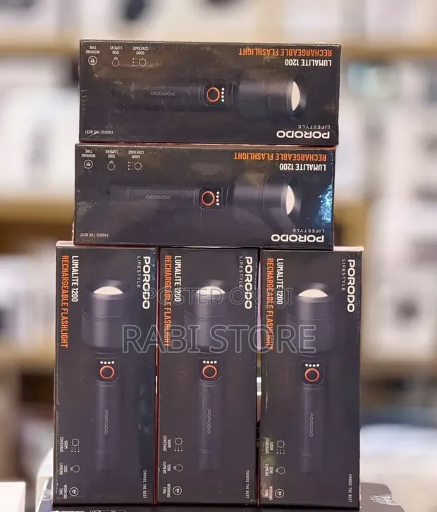 Porodo Lifestyle Lumalite 1200 Rechargeable Flashlight - 1