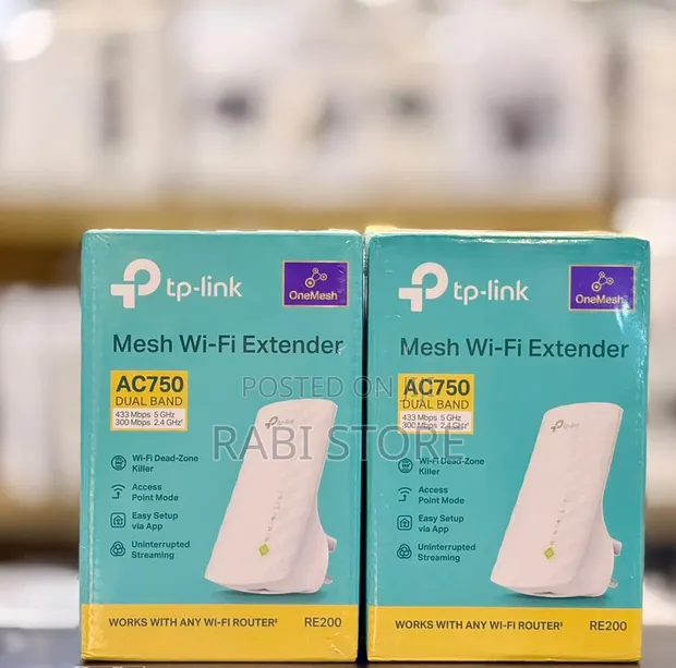 TP-Link AC750 Dual Band WiFi Range Extender RE200 - 1