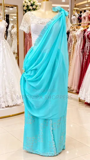 Mushanana - Elegant Turquoise Traditional Wedding Dress