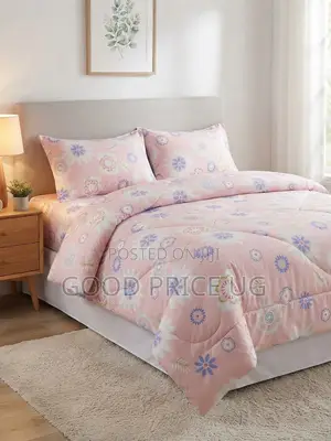 Pastel Pink Floral Duvet Cover Set - Brand New