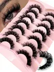 D Curl Russian Faux Mink Strip Eyelashes - 4