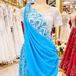 Elegant Blue Mushanana - Embroidered Traditional Dress - 2