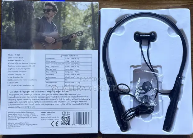 Haino Teko HN-121 Neckband Wireless Earphones - 1
