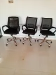 3pc Wheel Office Chair - 1