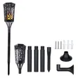 Set of 6 Solar Garden Pathway Lights - Black - 4
