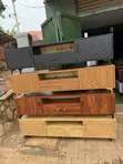 Wood-Mode TV Stand with Drawers and Shelves - 1