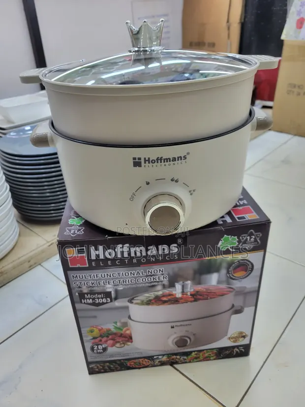 Hoffmans HM-3063 28cm Multifunctional Non-Stick Electric Cooker - 1