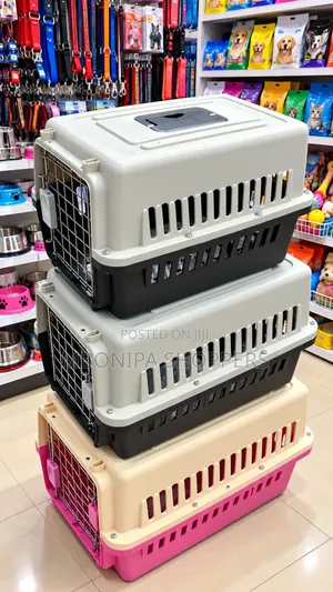 Durable Pet Travel Carrier - Ventilated Dog Cat Crate