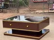 Brown Laminate Finish Rectangular Center Table - 1