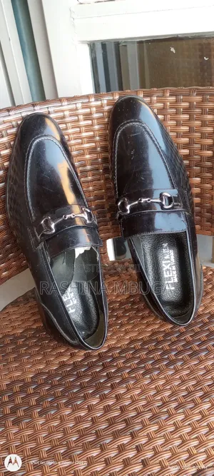 Brand New Flexi Men Turkish Leather Loafers - Black & Blue