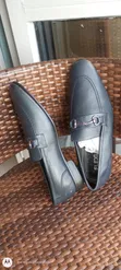 Brand New Flexi Men Turkish Leather Loafers - Black & Blue - 3