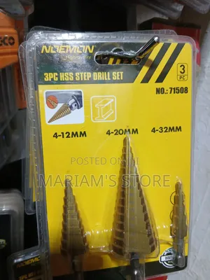 3-Piece HSS Step Drill Bit Set