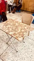 Foldable Reading Table with Chair - 1