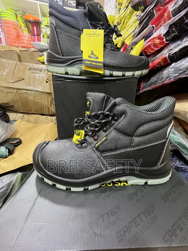 Safety Boy Black Safety Boots - 1