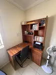 Wood-Mode Office / Study Desk with Shelves - 1