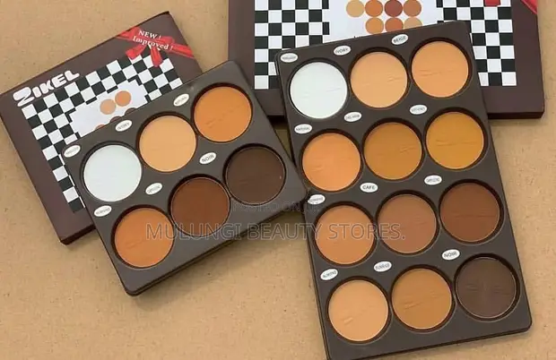 Zikel Lets FACE IT Contour Powder Palette - 12 Colors - 1