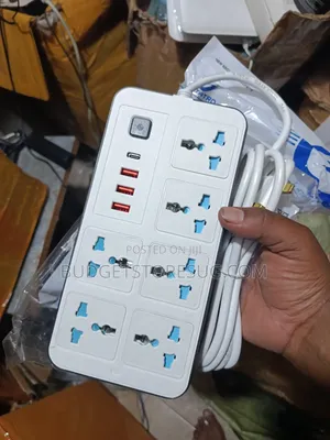 Power Strip Surge Protector with USB-C Extension