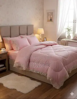 6 Piece Lace Bedcover Set
