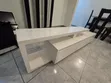 Modern White TV Stand - 1