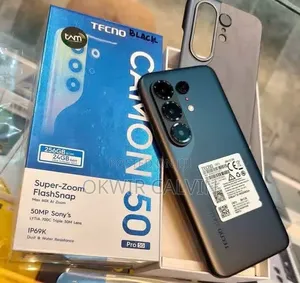 New Tecno Camon 50 Pro 256GB Black