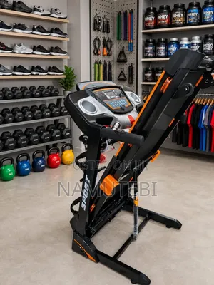 Home & Commercial Treadmill with Speakers, USB, Dumbbells