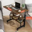 Adjustable Laptop Table with Bookshelf - 1