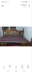 6x6 Wooden Bed Frame - Brown - 1