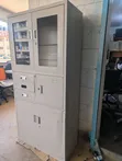 Half Glass Steel Cupboard with Safe - 3