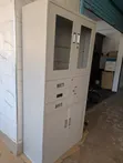 Half Glass Steel Cupboard with Safe - 4