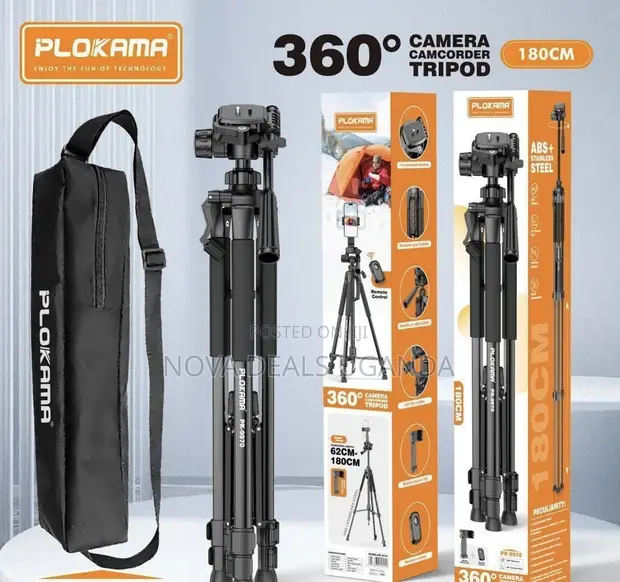 Plokama PK9970 Professional Tripod for Mobile & Camera - 1