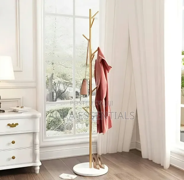 Freestanding Modern Metal Coat Rack Stand - 1
