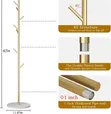 Freestanding Modern Metal Coat Rack Stand - 2