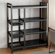 Adjustable 4-Tier Kitchen Shelves Vegetable Storage Rack - 2