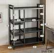 Adjustable 4-Tier Kitchen Shelves Vegetable Storage Rack - 3