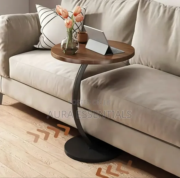 Wooden Round Coffee Table - 1
