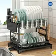 2-Tier Multifunctional Bowl and Dish Drying Rack - 1