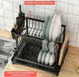 2-Tier Multifunctional Bowl and Dish Drying Rack - 3