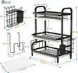 3 Tier Extra Large Carbon Steel Dish Rack - 1
