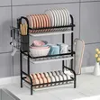 3 Tier Extra Large Carbon Steel Dish Rack - 3