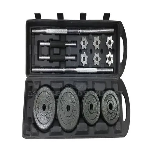 50kg Adjustable Dumbbell and Barbell Set - 1