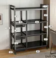 Adjustable 4-Tier Kitchen Shelves & Vegetable Storage Rack - 2