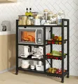 Adjustable 4-Tier Kitchen Shelves & Vegetable Storage Rack - 3