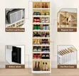 9-Layer Foldable Shoe Rack Organizer - 3