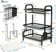 3 Tier Extra Large Carbon Steel Dish Rack - 3